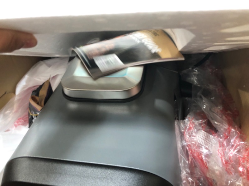 Photo 3 of Ninja OG751 Woodfire Pro Outdoor Grill with Built-In Thermometer, 7-in-1 Master Grill, BBQ Smoker, & Outdoor Air Fryer Plus Bake, Roast, Dehydrate & Broil, Woodfire Technology, Weather-Resistant, Grey Smart Thermometer + Woodfire Grill