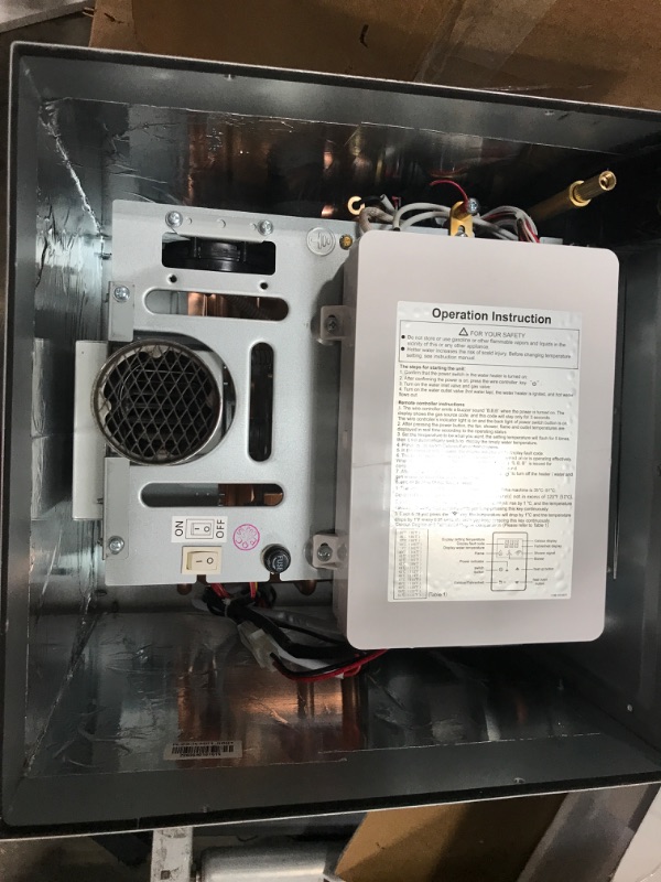 Photo 2 of ***DAMAGED*** RecPro RV Tankless Water Heater | On Demand Hot Water Heater | Gas Water Heater | Remote Control Included (White)