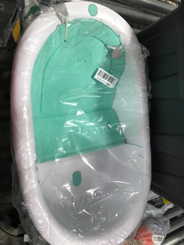 Photo 2 of 4-in-1 Grow-with-Me Bath Tub by Frida Baby Transforms Infant Bathtub to Toddler Bath Seat with Backrest for Assisted Sitting in Tub