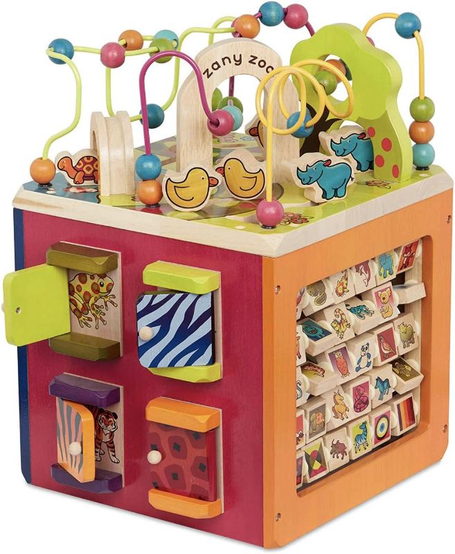 Photo 1 of B. Zany Zoo Wooden Activity Cube for Children Ages 1 to 3