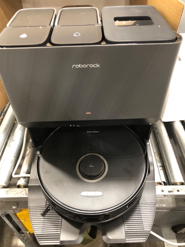 Photo 6 of ***POWERS ON*** Roborock S8 Pro Ultra Robot Vacuum and Mop, Auto-Drying, Self-Washing, Liftable Dual Brush & Sonic Mop, 6000Pa Suction, Self-Refilling, Self-Emptying, Obstacle Avoidance, Black (RockDock Ultra Series)