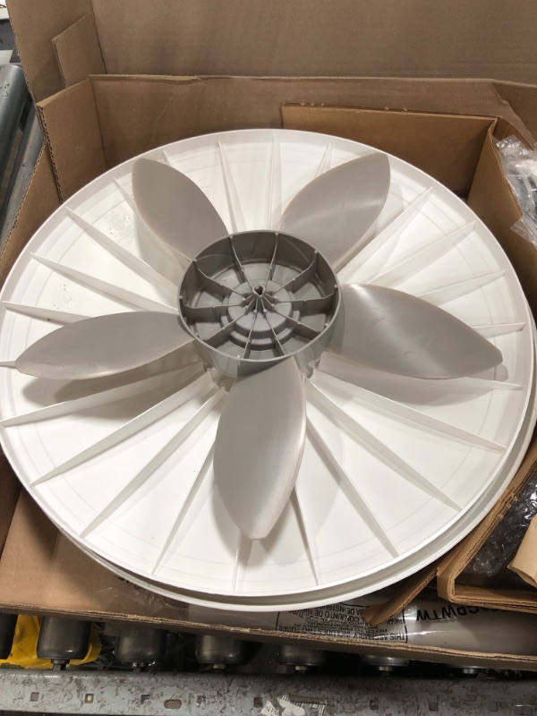 Photo 2 of ***POWERS ON*** Lasko Cyclone Pedestal Fan, Adjustable Height, Remote Control, Timer, 3 Speeds, for Bedroom, Kitchen, Office and Living Room, 18", White, 1885, Large