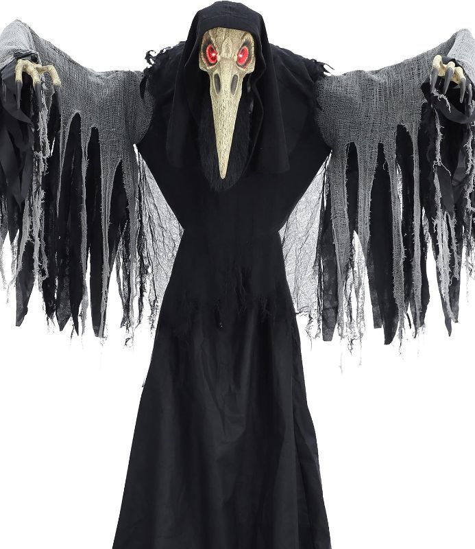 Photo 1 of **PARTS ONLY**Spirit Halloween 6 Ft Lord Raven Animatronic
