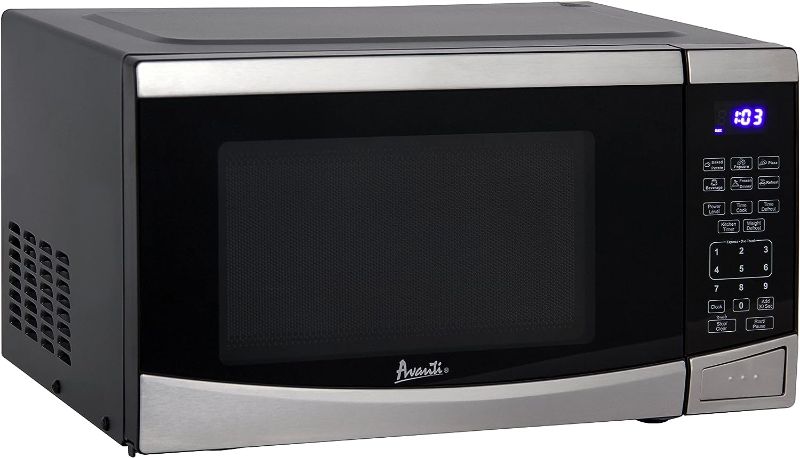Photo 1 of (PARTS ONLY)Avanti MT09V3S Microwave Oven 900-Watts Compact with 10 Power Levels and 6 Pre Cooking Settings, Speed Defrost, Electronic Control Panel and Glass Turntable, 0.9 cubic feet, Stainless Steel