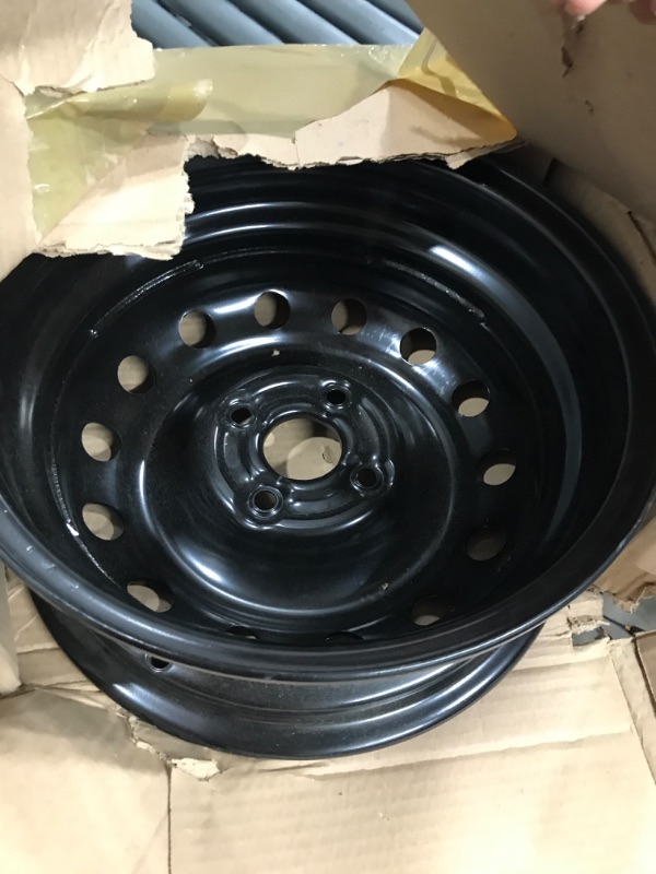 Photo 1 of Dorman 939-105 14 x 5.5 In. Steel Wheel Compatible with Select Hyundai / Kia / Toyota Models, Black