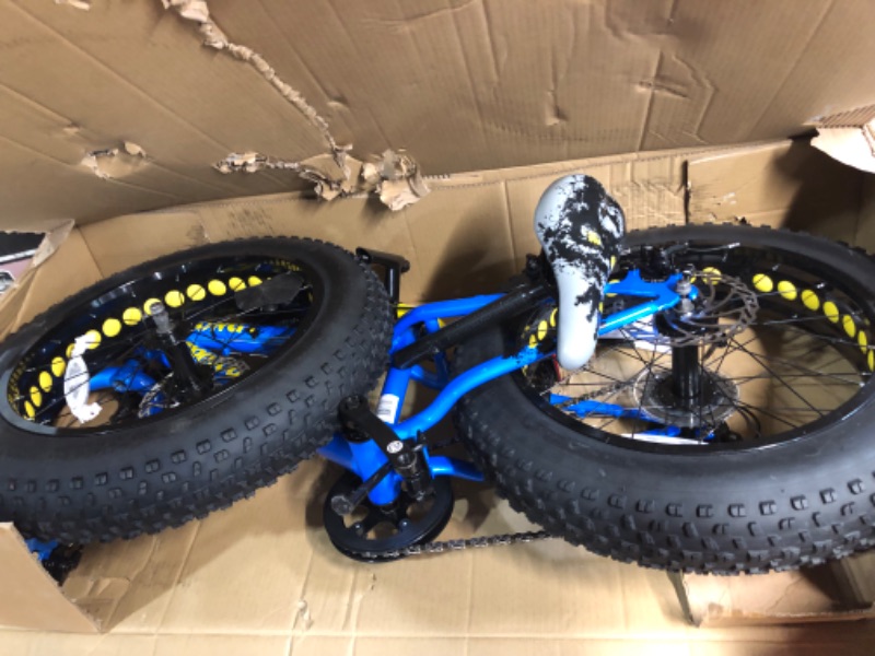 Photo 2 of Mongoose Kong Fat Tire Mountain Bike for Kids, 20-Inch Wheels, Blue Bike +*NO HELMET*