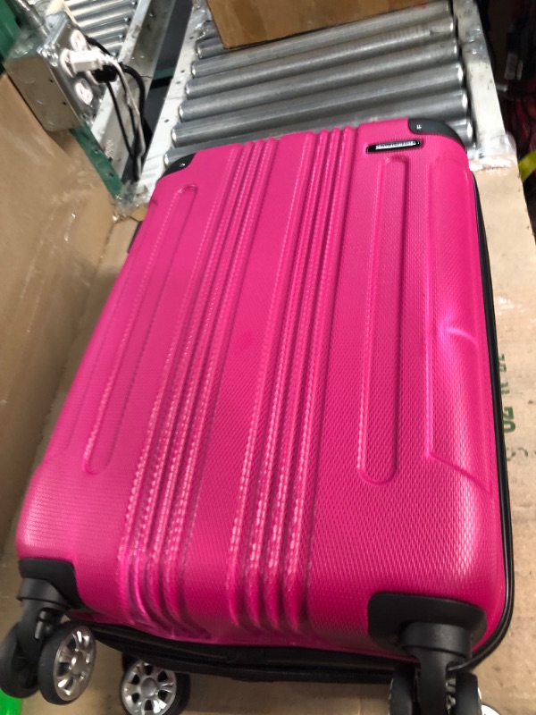 Photo 2 of **SEE NOTES**
Rockland London Hardside Spinner Wheel Luggage, Magenta, Carry-On 20-Inch Carry-On 20-Inch Magenta