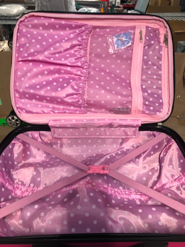 Photo 3 of **SEE NOTES**
Rockland London Hardside Spinner Wheel Luggage, Magenta, Carry-On 20-Inch Carry-On 20-Inch Magenta