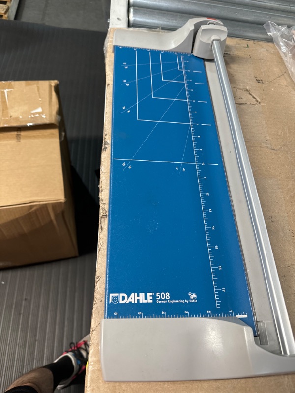 Photo 2 of Dahle 508 Personal Rotary Trimmer, 18" Cut Length, 7 Sheet Capacity, Self-Sharpening, Automatic Clamp, German Engineered Paper Cutter