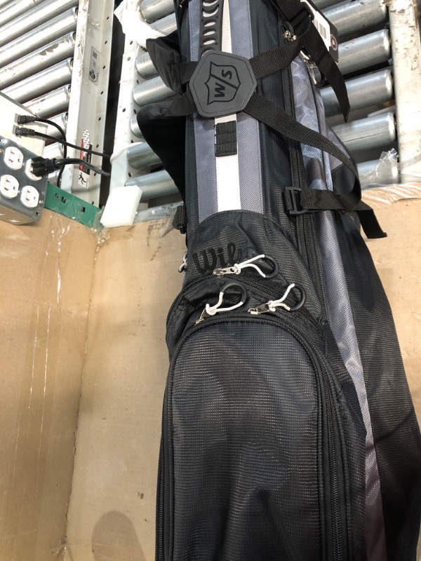 Photo 2 of WILSON Feather Stand Bag Black/Charcoal/Silver