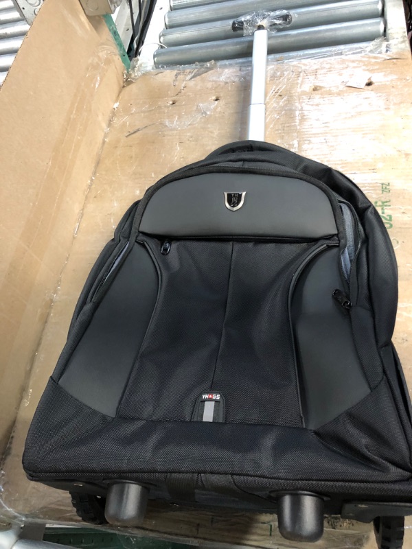 Photo 2 of Rolling Backpack, Waterproof Backpack with Wheels,Carry on Backpack with Laptop Compartment, Fit 15.6 Inch Laptop, 