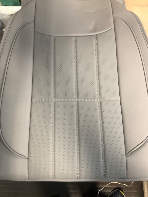 Photo 1 of AOOG Leather Car Seat Covers, Leatherette Automotive Vehicle Cover for Cars SUV Pick-up Truck, Universal Non-Slip 