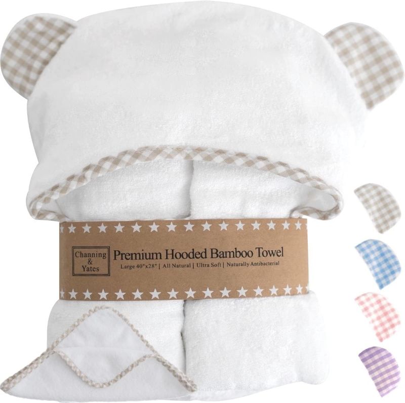 Photo 1 of  Premium Organic Baby Bath Towel and Washcloth Set 