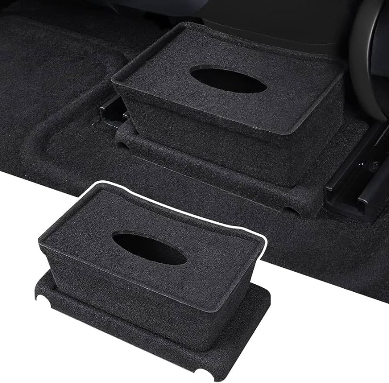 Photo 2 of 
YONZEE Storage Box Compatible with Tesla Model 3 Rear Center Console Flocking Underseat Organizer Tray