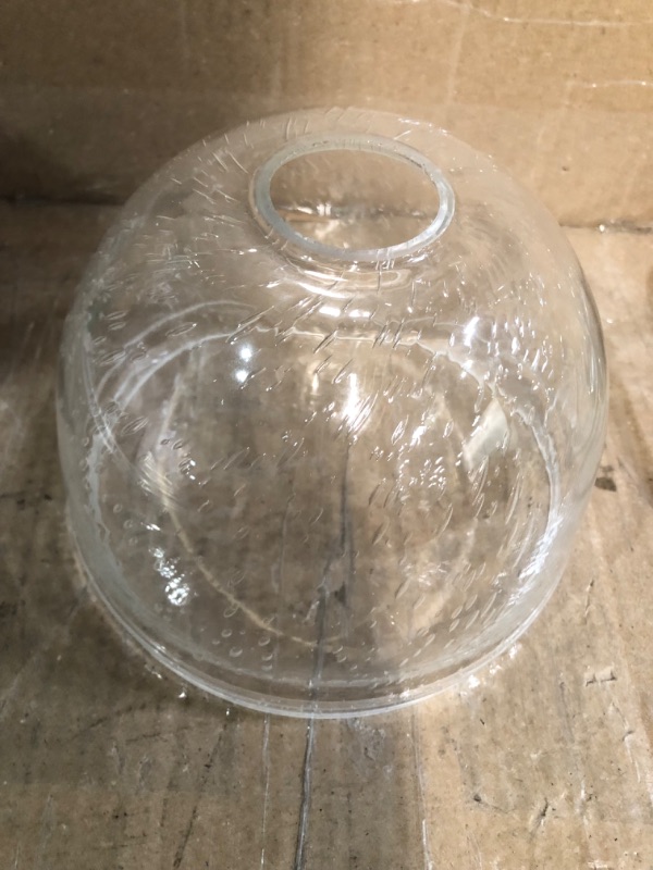 Photo 2 of Industrial Vintage Seeded Bubble Glass Globe Pendant Light