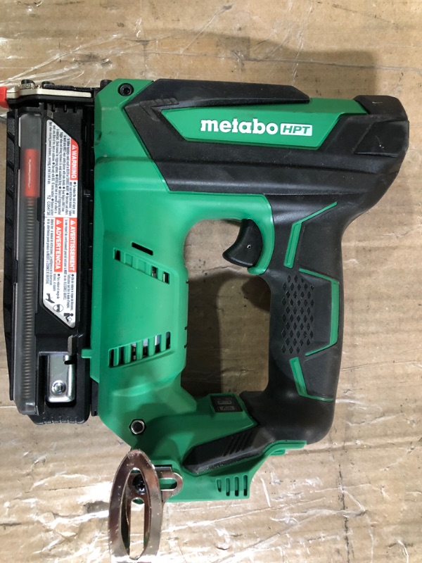 Photo 3 of **PARTS ONLY, NON-FUNCTIONAL** Metabo HPT 18V Cordless Pin Nailer, Tool Only - **No Battery**, 5/8-Inch up to 1-3/8-Inch Pin Nails, 23-Gauge, Holds 120 Nails