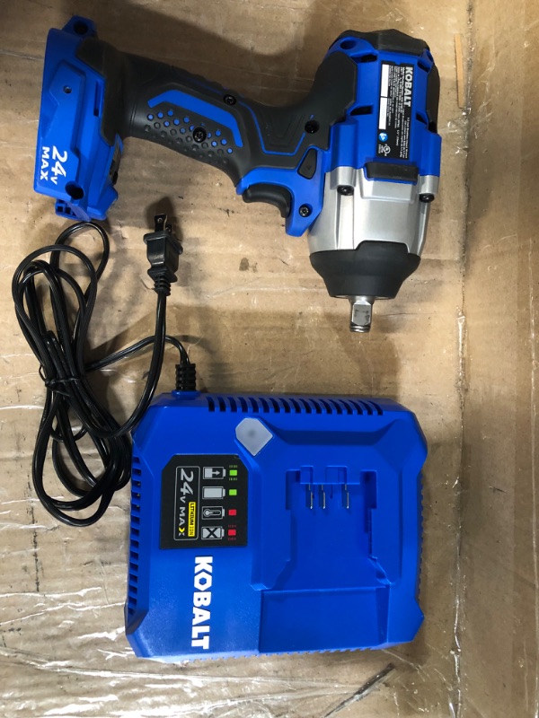 Photo 2 of Kobalt 24-Volt Max-Volt 1/2-in Drive Cordless Impact Wrench