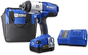 Photo 1 of ***MISSING BATTERY - UNABLE TO TEST***
Kobalt 24-Volt Max-Volt 1/2-in Drive Cordless Impact Wrench
