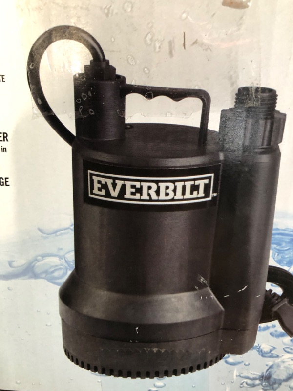 Photo 1 of Everbilt SUP54-HD 1/6 HP Plastic Utility Pump