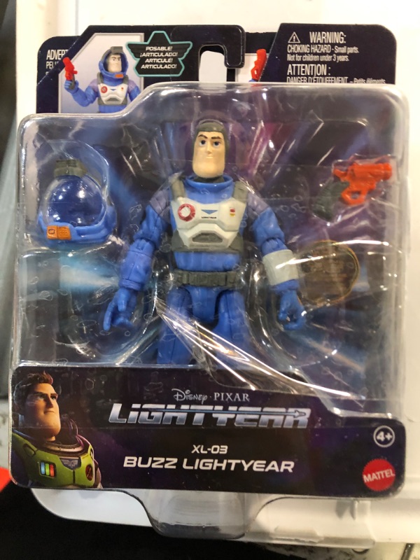 Photo 3 of 2 -Mattel Lightyear Toys Xl-03 Buzz Lightyear Action Figure, 12 Points of Articulation & Accessories, 5-in Scale