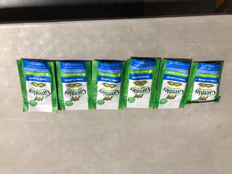 Photo 2 of (6 PACK) ***EXPIRED SEPTEMBER 2023*** Feline Greenies Smartbites Healthy Indoor Natural Treats For Cats, 2.1 Oz. Pouches