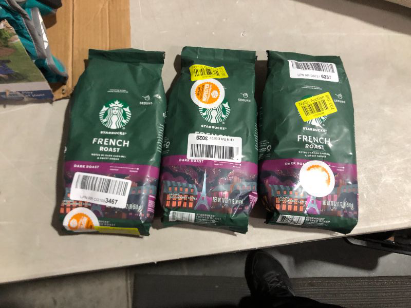 Photo 2 of (Pack of 3) ***EXPIRES SEP 19 2023***
STARBUCKS® French Roast – Ground Coffee 18oz