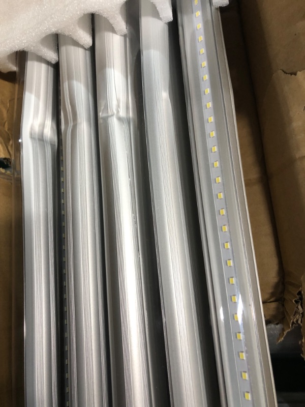 Photo 4 of **DAMAGED**  ONLYLUX 8ft R17D LED Tube Light, F96t12 HO 8 Foot Led Bulbs, 96'' 8ft led Shop Light to Replace T8 T12 Fluorescent Light Bulbs 5 GOOD