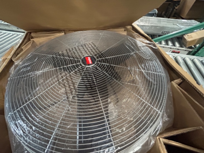 Photo 3 of **USED** DAYTON Mobile Floor Fan: 30 in Blade Dia, 3 Speeds, 5050/5750/6200 cfm, Non-Oscillating, 36 in Ht