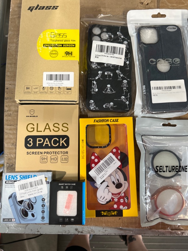 Photo 1 of **MISCELLANEOUS PHONE CASES/SCREEN PROTECTORS/ETC BUNDLE**