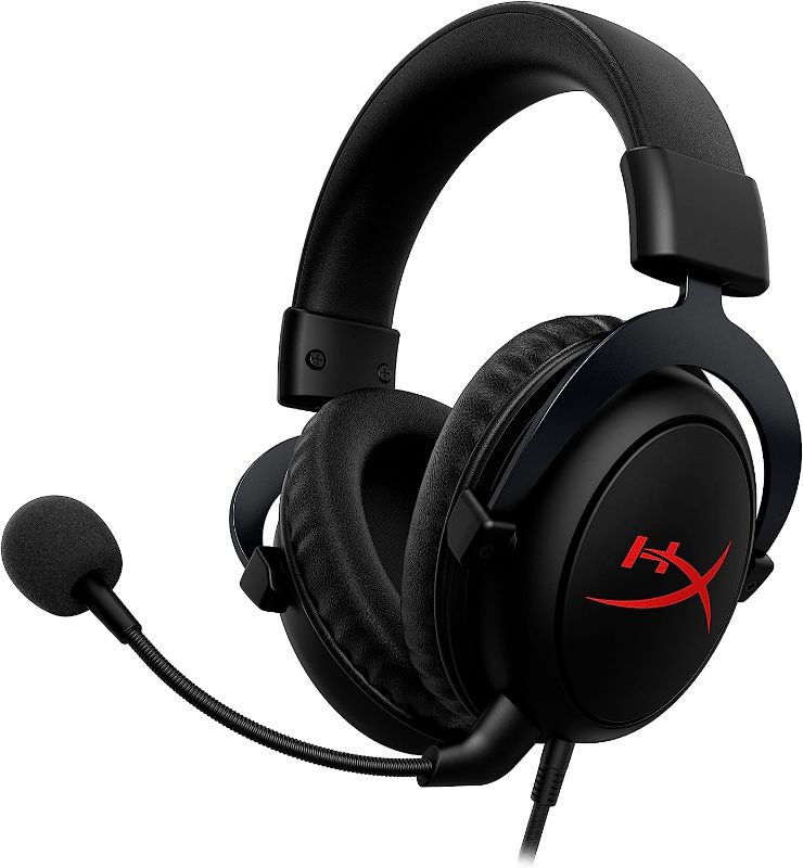 Photo 1 of HyperX Cloud Core – WiredGaming Headset for PC, DTS Headphone:X Spatial Audio & SoloCast – USB Condenser Gaming Microphone, for PC, PS4, PS5 and Mac, Tap-to-Mute Sensor, Cardioid Polar