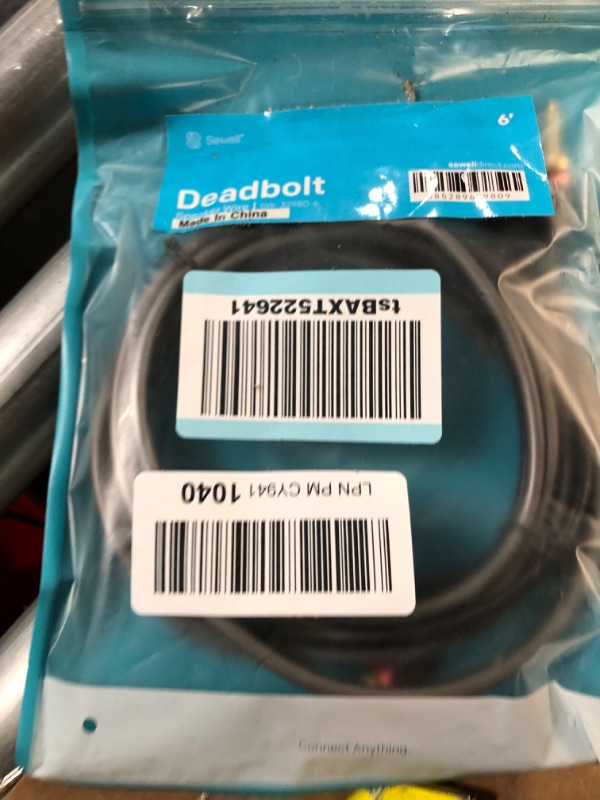 Photo 2 of Sewell Deadbolt Terminated Speaker Wire, 6 ft, 259 Strand, 12 AWG Pure Copper, OFC, Deadbolt Banana Plugs SW-32980-6 6 Feet Deadbolt Speaker Wire