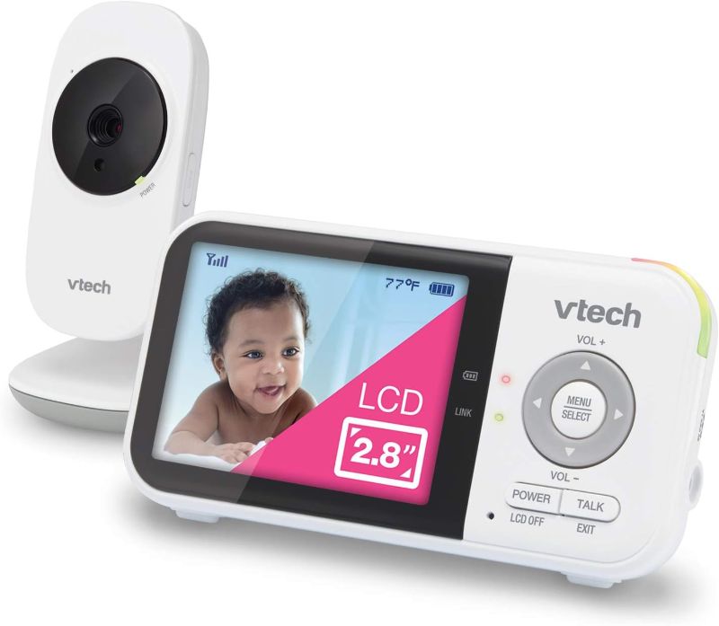 Photo 1 of VTech VM819 Video Baby Monitor with 19 Hour Battery Life, 1000ft Long Range, 2.8” Display & Ubbi Vertical Baby Bottle Drying Rack, Countertop Drying Rack Baby Accessory