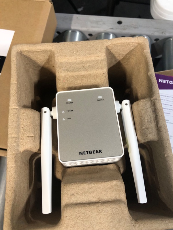 Photo 2 of NETGEAR Wi-Fi Range Extender EX6120 - Coverage Up to 1500 Sq Ft and 25 Devices with AC1200 Dual Band Wireless Signal Booster & Repeater (Up to 1200Mbps Speed), and Compact Wall Plug Design, White