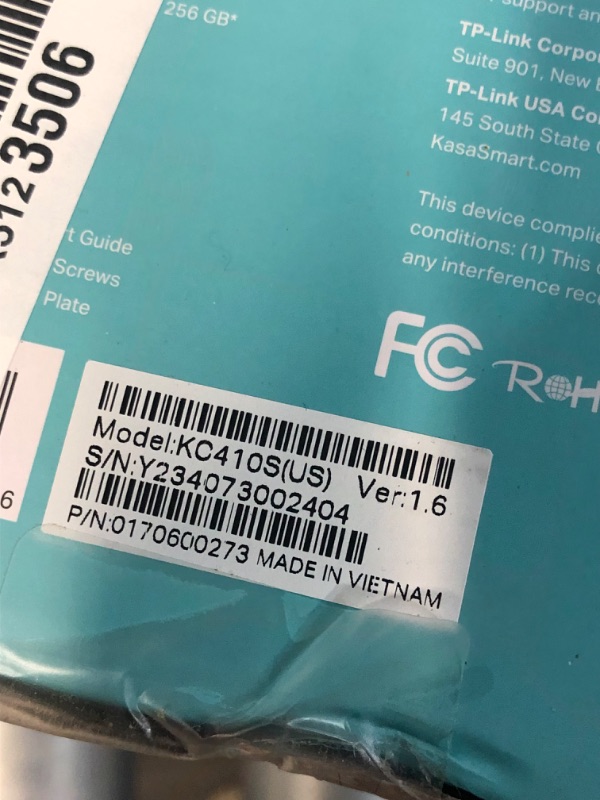 Photo 2 of * item does not work * sold for parts *
Kasa Smart 2K Security Camera for Baby Monitor Pan Tilt, 4MP HD Indoor Camera with Motion Detection, 