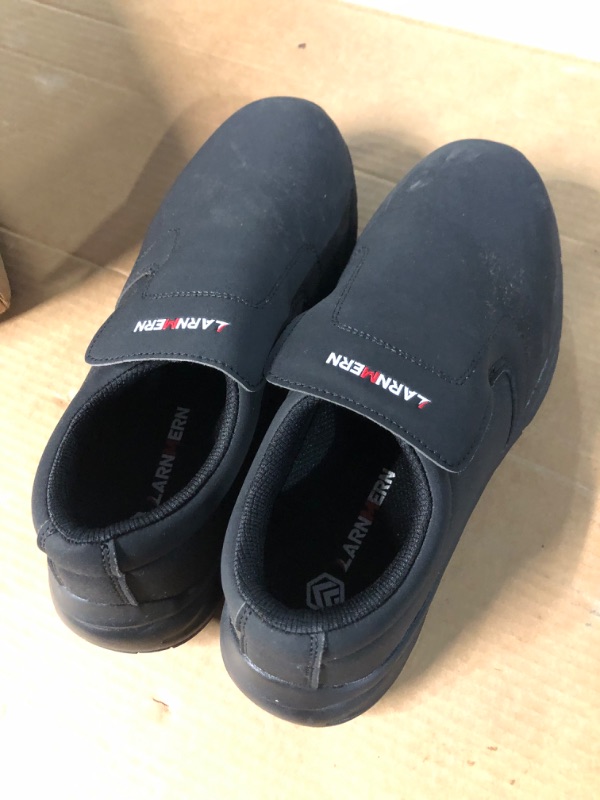 Photo 1 of *USED* Larnmern Men's Work Shoes - Oil, Waterpoof & Slip Resistant Shoes,Comfortable Silp on Chef Shoes,Food Service, SIZE 8.5