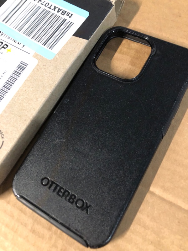 Photo 2 of *USED* OtterBox iPhone 13 Pro (ONLY) Symmetry Series Case - BLACK, ultra-sleek, wireless charging compatible, raised edges protect camera & screen