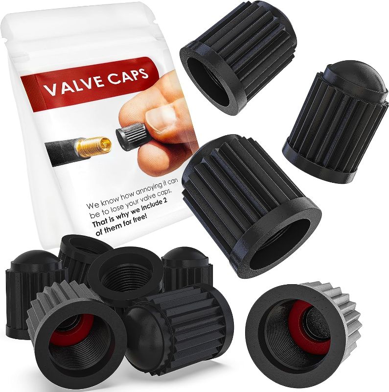 Photo 1 of *5 PACKS* WEIDEBACH® Perfect Fitting tire Valve caps car, 25 Pieces, stem Cap Suitable for Bicycle, tire dust Cap with Seal for Stable tire Pressure, Bicycle tire caps, car tire Valve caps