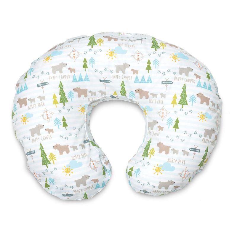 Photo 1 of Boppy Nursing Pillow Original Support, North Park, Ergonomic Nursing Essentials for Bottle and Breastfeeding, Firm Hypoallergenic Fiber Fill, with Removable Nursing Pillow Cover, Machine Washable