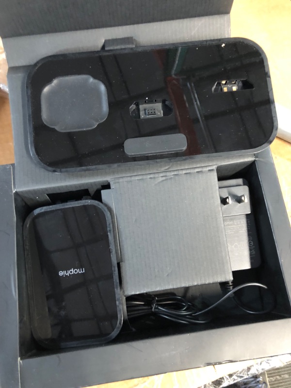 Photo 2 of *USED - SEE NOTES* mophie Wireless Charging Stand+ Wireless Charging Stand and pad with USB-A Port. for AirPods, Apple Watch, iPhone, Samsung Galaxy, Qi-Enabled Devices