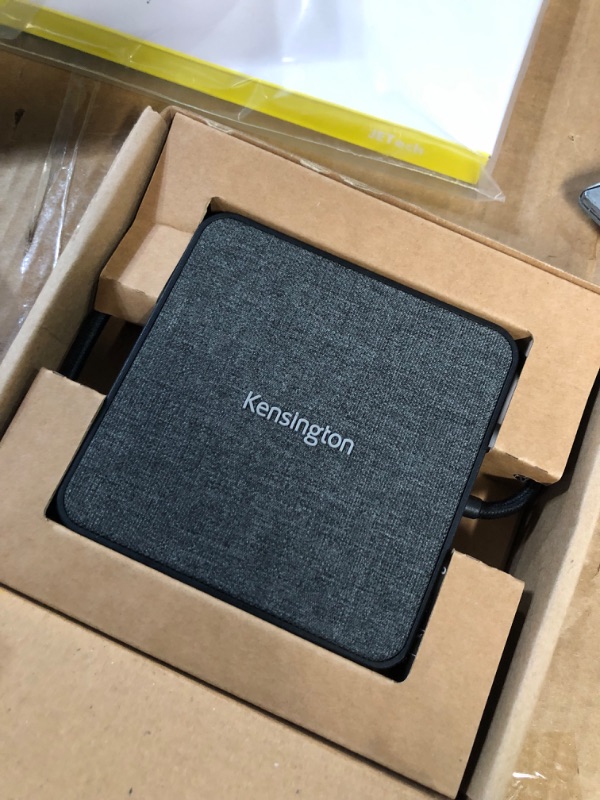 Photo 1 of Kensington MD120U4 USB4 Hub, Dual Display 4K @120hz, Single 8K @60hz, HDMI, 100W Power Pass Through, 2.5Gbps Ethernet, 10Gbps USB-A, for Mac and Windows (K32850WW) USB4 Hub 8K 60Hz