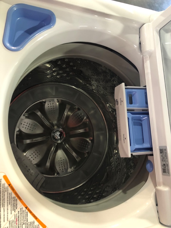 Photo 4 of **USED, TESTED POWERS ON** HAS A DENT  LG 5.0 cu. ft. Mega Capacity Top Load Washer with TurboDrum™ Technology