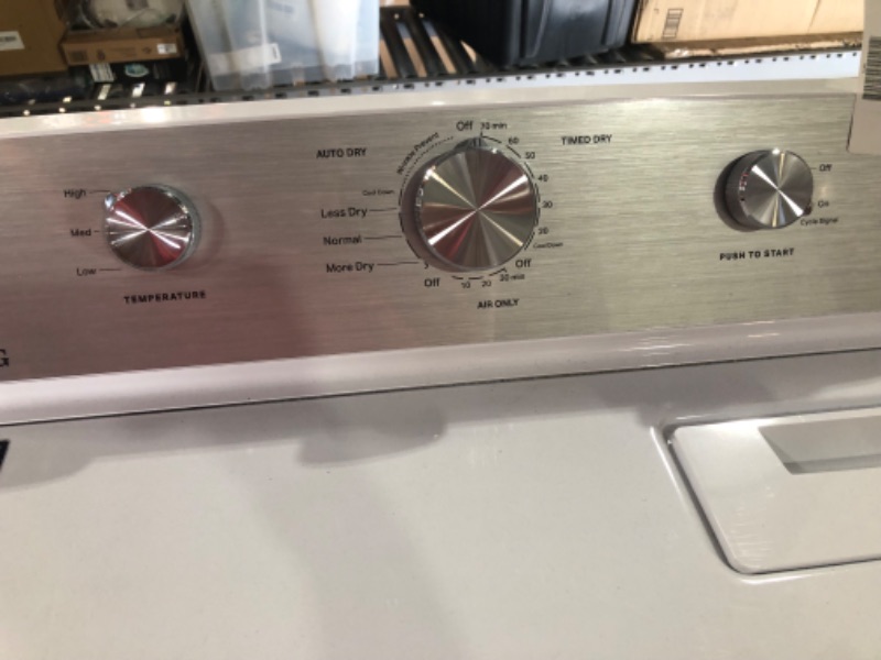 Photo 2 of **USED UNABLE TO TEST** HAS MINOR SCRATCHES AND DENTS MAYTAG FRONTLOAD ELECTRIC WRINKLE PREVENT DRYER - 7.0 CU. FT.