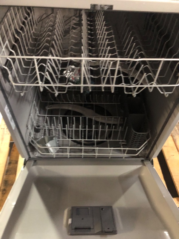 Photo 2 of **USED** UNABLE TO TEST GE Hotpoint 24 Inch Wide 12 Place Setting Built-In Front Control Dishwasher with Piranha Hard Food Disposer