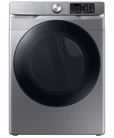 Photo 1 of SAMSUNG 7.5 cu. ft. Smart Electric Dryer with Steam Sanitize+ in Platinum