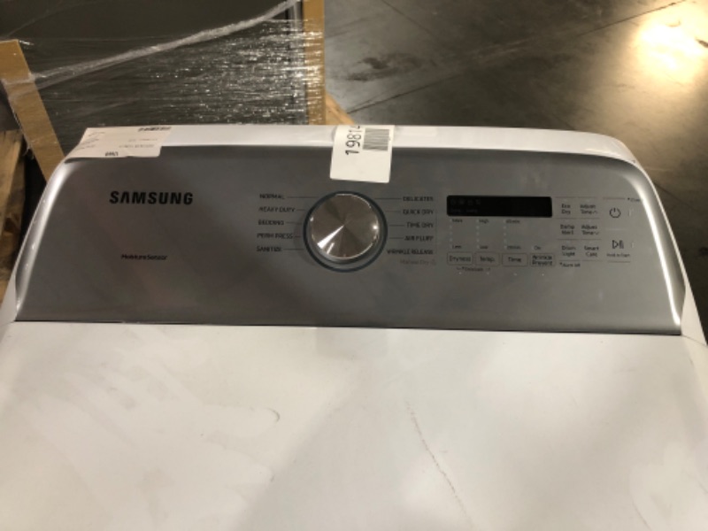 Photo 9 of SAMSUNG 7.4 cu. ft. Electric Dryer with Sensor Dry in White