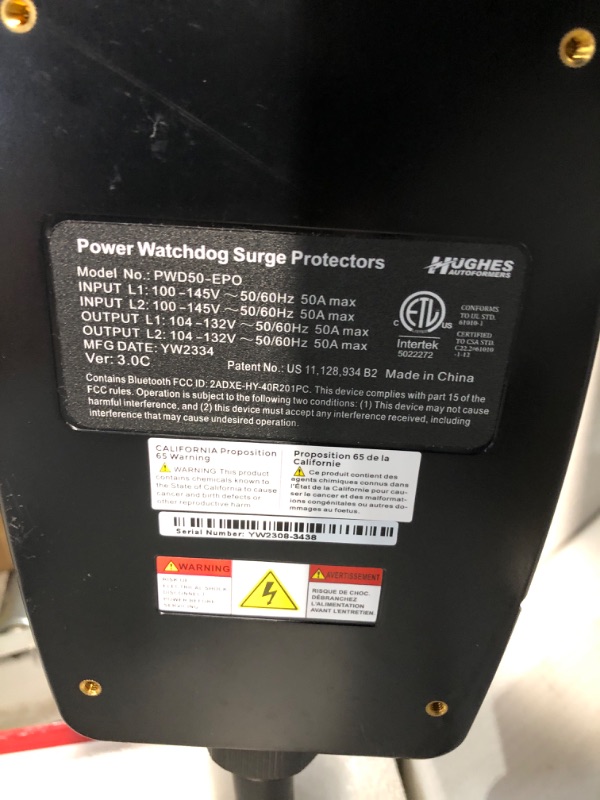 Photo 4 of (USED AND NONREFUNABLE) Hughes Autoformers PWD50EPO Power Watchdog Smart Surge Protector + EPO - 50 Amp & RSP-50-PWD-EPO, Replacement Surge Protection for 50 Amp Power Watchdog EPO Surge Protector + Surge Protection