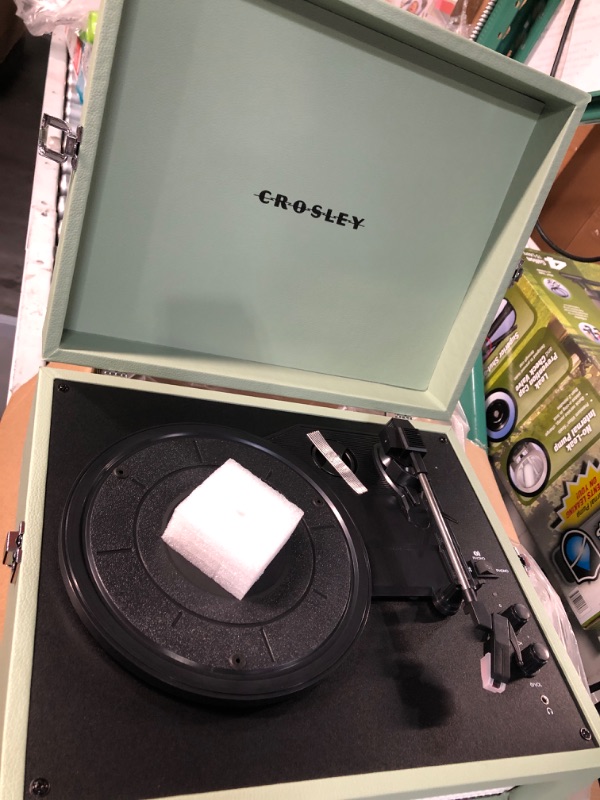 Photo 3 of [FOR PARTS, READ NOTES]
Crosley CR8017B-SA Voyager Vintage Portable Vinyl Record Player Turntable