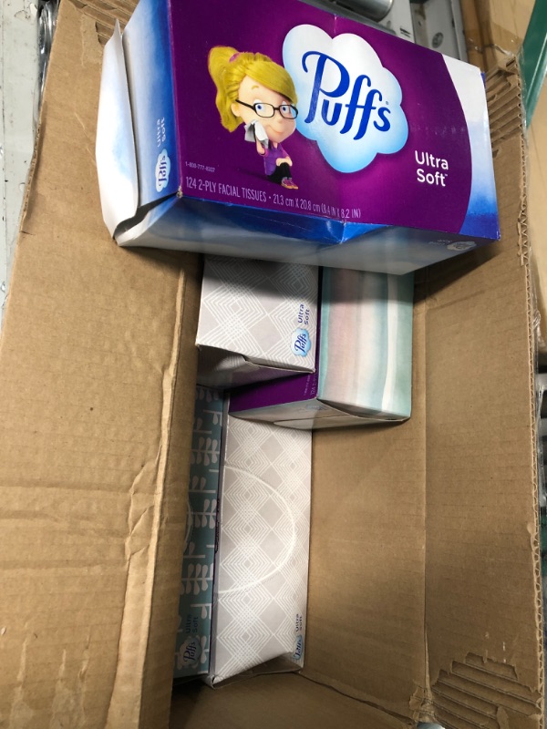 Photo 2 of ***MISSING BOX - DAMAGED - SEE NOTES***
Puffs Ultra Soft Non-Lotion Facial Tissue, 7 Pack