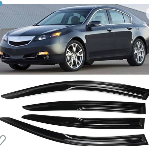 Photo 1 of **DAMAGED PIECES** MISIOEK Rain Guards Suitable for 2009-2014 Acura TL Sedan, Window Visor, Window Deflectors, Rain Guard, 4 pcs