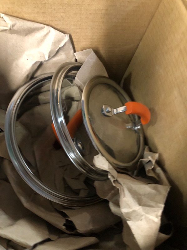 Photo 1 of **DAMAGE** *See Notes* Rachael Ray Brights Hard-Anodized Nonstick Cookware Set with Glass Lids
